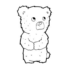 cartoon teddy bear N549