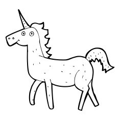 Cartoon Unicorn N119