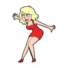Cartoon Female Spy N49