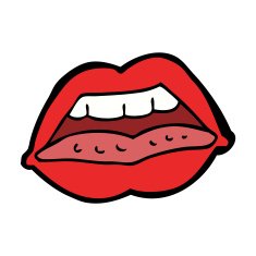 cartoon sexy lips symbol N11