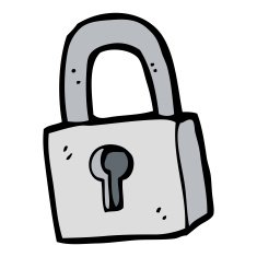 Cartoon Padlock N63