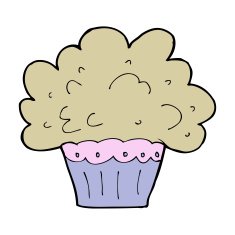 cartoon big cupcake N14