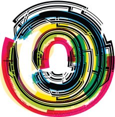Colorful Grunge LETTER O N2