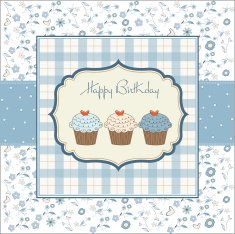 Birthday cupcake N37