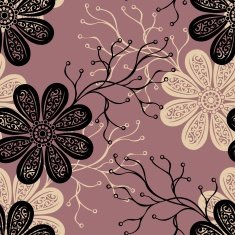 Seamless Floral Pattern (Vector) N58