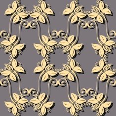 Seamless Floral Pattern (Vector) N59