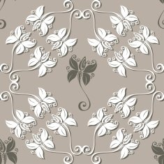 Seamless Floral Pattern (Vector) N60