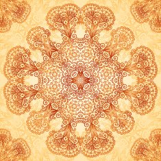 Ornate vintage seamless pattern in mehndi style N8