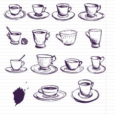 set of teacups N7