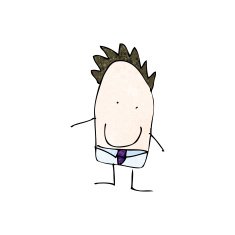 child's drawing of a dad N11