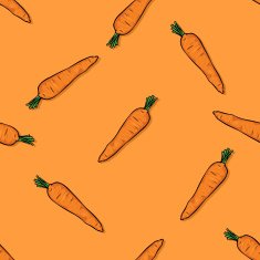 vector seamless pattern of carrots N3