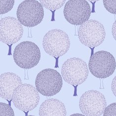 stylized winter trees