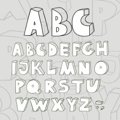 abc alphabet doodle