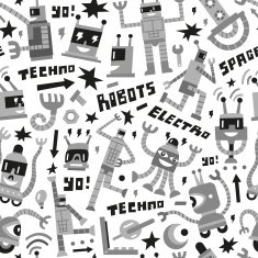 Robots - seamless background