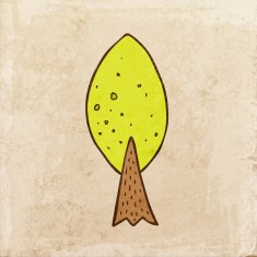 Tree on Grunge Background