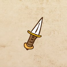 Knife on Grunge Background
