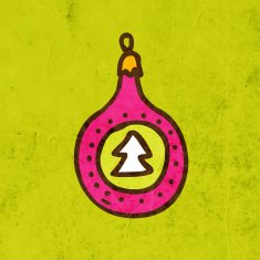 Christmas Decoration on Grunge Background