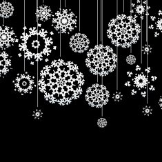 Christmas card with snowflakes EPS10