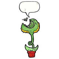carnivorous plant cartoon N10