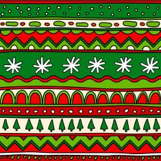 Seamless Christmas pattern N16