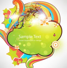 Floral Ornament Background for Vector Design N4