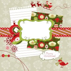 Cute Christmas scrapbook elements