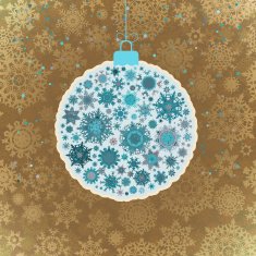 Retro template - Beautiful Christmas ball EPS 10 N2