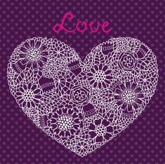 Floral heart N11