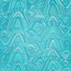 Seamless wave hand-drawn pattern N69