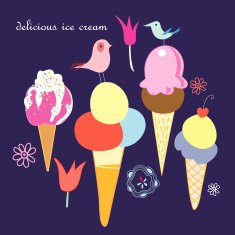 Retro Ice Cream Design