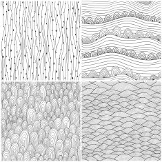 Set of four seamless abstract background N2