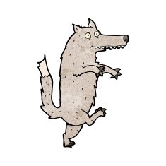 cartoon funny wolf N2