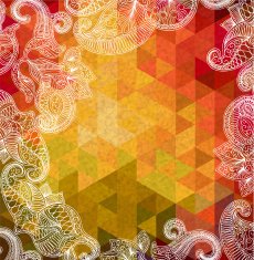 Triangle autumn background