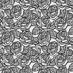 Vintage seamless background of gray roses