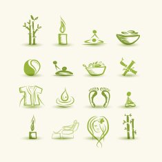 Massage and spa set of icons for your design N3
