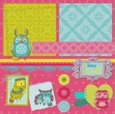 Little Owls Collection - hand drawn N2