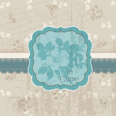 Vintage Flower Card N2