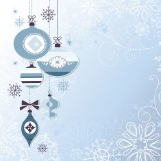 Retro Christmas Ornaments N12