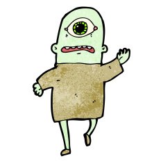 Cartoon Cyclops N25