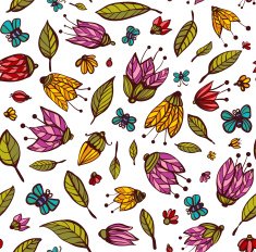 Flowers Ornament Seamless Pattern