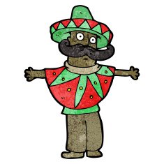 Cartoon Mexican Man N15
