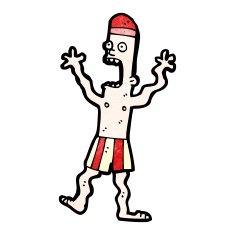 cartoon terrified swimmer N6