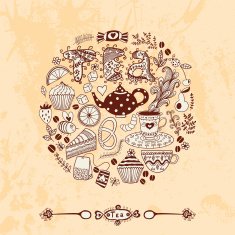 Abstract background doodle pattern N88