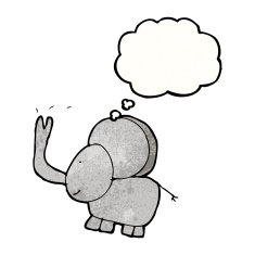 child's drawing of an elephant N3