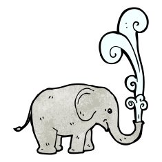 Cartoon Elephant N124