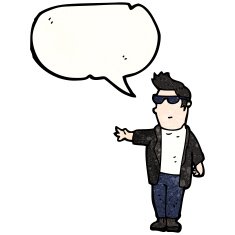 cartoon cool guy N33