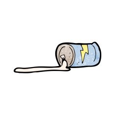 spilled soda can cartoon N2