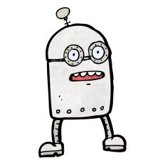 cartoon little robot N26
