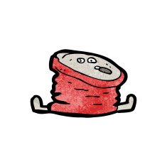 crushed cola can cartoon character N3