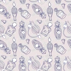 Hand drawn perfume fragrances bottles N3